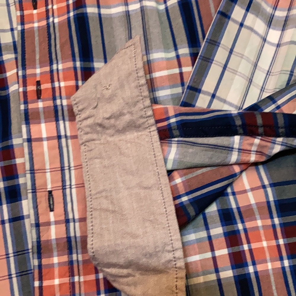 Plaid button down. - Picture 3 of 4